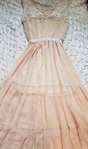 Sheer boho hippie dress